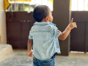 Photo denim vest